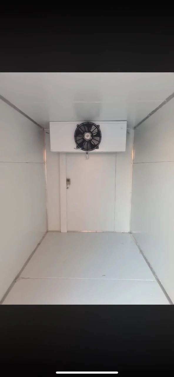 Insulated mobile freezer interior with cooling unit